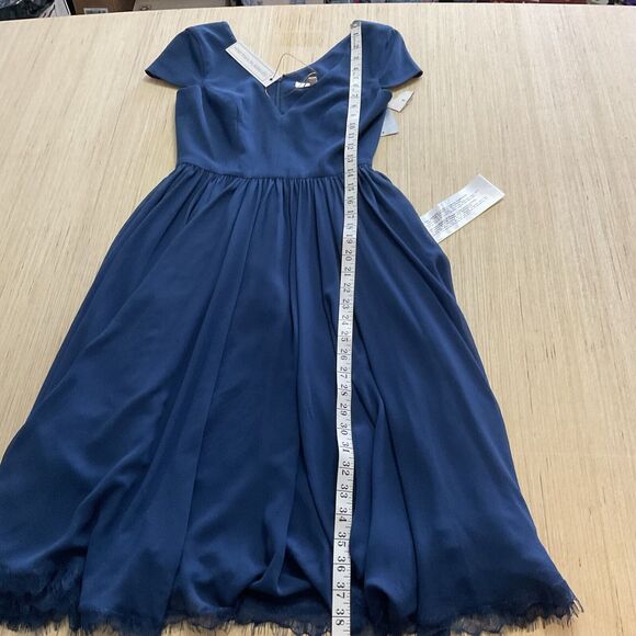 NEW Dress the Population Corey Dress in Pacific BlueSize XXS Short Sleeve - Picture 12 of 12